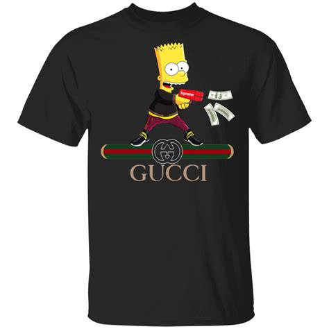 supreme simpson gucci unisex tshirt|Gucci polo shirts for men.